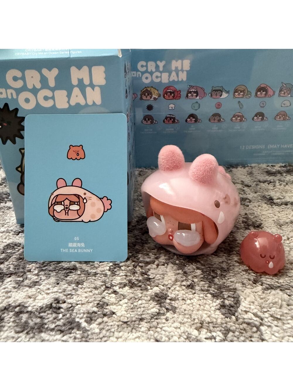 POP MART CRYBABY Cry Me an Ocean Series Figures - The Sea Bunny